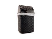 Lixeira Para Cozinha Banheiro Pia Rattan 4,5L Com Tampa Basculante Removível Plástico Resistente Nitron