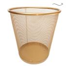 Lixeira para escritório quarto 10l black rose gold preto dourado