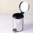 Lixeira pedal 3l inox c/cesto removivel fuy597