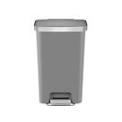 Lixeira Pedal 45 Litros Reciclagem Anti-bacteriano Com Rodas
