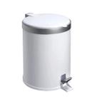 Lixeira Pedal Cesto De Lixo Tampa 5 Litros Branca Cozinha Banheiro Viel