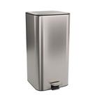 Lixeira Pedal Deca Suprema Quadrada Inox 28 Litros