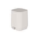 Lixeira pedal lx400 aura bege fechado 6lts martiplast ou