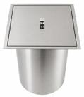 Lixeira Pia Cozinha Embutir 5 Litros Inox Quadrada Escovada Lixeira Pia Cozinha Embutir 5 Litros Inox Quadrada Escovada