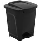 Lixeira Plástica 25L com Pedal Cozinha Lavanderia Tramontina T-Force Preta Cesto de Lixo Lixeira Plástica 25L com Pedal Cozinha Lavanderia Tramontina T-Force Preta Cesto de Lixo