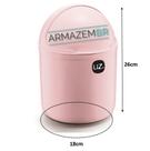 Lixeira Plástica 4 Litros Cesto De Lixo Tampa Capacete Cozinha Pia - UZ350 Uz