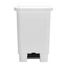 Lixeira Plástica Branco 50 Litros Retangular Com Pedal