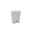Lixeira Plastica com Pedal 10L Branca 479 Paramount