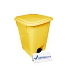 Lixeira plastica com pedal 15lts bralimpia