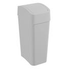 LIxeira plastica com tampa basculante 8 litros branca Astra - LTB2BR1