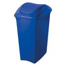 Lixeira Plástica com Tampa Basculante Azul 40L Casablanca Sanremo