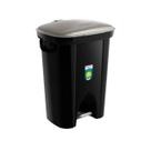 Lixeira Plástica Grande 36 Litros com Tampa Pedal Cesto de Lixo Banheiro Cozinha Preto - SR298/20 Sanremo Lixeira Plástica Grande 36 Litros com Tampa Pedal Cesto de Lixo Banheiro Cozinha Preto - SR298/20 Sanremo