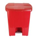 Lixeira Plástico Quadrado com Pedal de 30 Litros Vermelho - P30V - JSN Lixeira Plástico Quadrado com Pedal de 30 Litros Vermelho - P30V - JSN