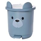 Lixeira plasutil decora pedal - bear azul - 5l