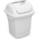 Lixeira Plasvale Basculante 10L Branca