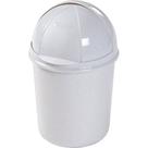 Lixeira Plasvale Retratil 7,3L Branca Lixeira Plasvale Retratil 7,3L Branca