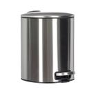 Lixeira Prateada Cesto De Lixo 3 Litros Banheiro Cozinha Lixeira Prateada Cesto De Lixo 3 Litros Banheiro Cozinha