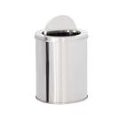 Lixeira Premium de Aço Inox Basculante 20x30 10 Litros Cor Prateado