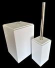 Lixeira PREMIUM esconde sacola + porta escova sanitária 4,5L acrílico