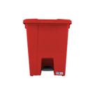 Lixeira Quadrada Com Pedal De Plástico 15 L Vermelha