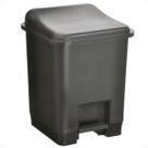 Lixeira Quadrada Com Pedal Durável Reciclada 14 Litros Preta