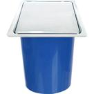 Lixeira Quadrada de Aço Inox para Embutir na Bancada 8 Litros - LIX-006 - STILLUS HOME