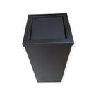 lixeira quadrada inox preto fosco 50 litros basculante. lixeira quadrada inox preto fosco 50 litros basculante.