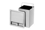 Lixeira Quadrada Pia Cozinha Embutir 5 L Inox 304 Não Enferruja