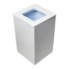 Lixeira quadrada vazada 5,5l em resina branco