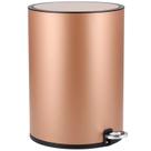 Lixeira Redonda 6 Litros Champagne Just Home Collection Lixeira Redonda 6 Litros Champagne Just Home Collection