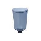 Lixeira Redonda Cinza Matte 05 Litros com Pedal Multiuso Aço Lixeira Redonda Cinza Matte 05 Litros com Pedal Multiuso Aço
