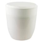 Lixeira Redonda Crippa Pequena Cozinha Pia Com Aro Interno 2,5L Branco
