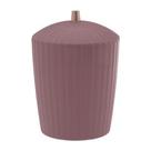 Lixeira Redonda de Acrilico Rose Bagno 7l - Paramont Plastico