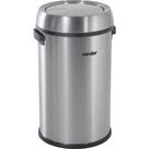 Lixeira Redonda, Tampa Basculante, 65 Litros, Inox, Cinza, Vonder OstenVonder