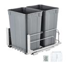 Lixeira removível VEVOR 35L x2 Double Under Mount Grey