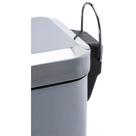 Lixeira Retangular 5 Litros Aço Inox Slin Kala Lixeira Retangular 5 Litros Aço Inox Slin Kala