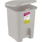 Lixeira retangular 6l platico cinza - Primafer Lixeira retangular 6l platico cinza - Primafer