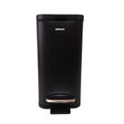 Lixeira Retangular com Pedal e Balde Frame 5 Litros Preta Brinox Ref.3064/103