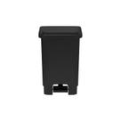 Lixeira Retangular Com Pedal E Haste De Metal 100l Cor Preto