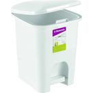 Lixeira Retangular com Pedal Plástico Primafer Branco 6 Litros Lixeira Retangular com Pedal Plástico Primafer Branco 6 Litros