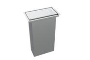 Lixeira Retangular De Embutir Bancada Inox 7,1 L Lixeira Retangular De Embutir Bancada Inox 7,1 L