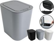 Lixeira Retangular Tampa Click Lavabo Cozinha Multiuso Compartimento Para Saco Plástico 12 Litros Lixeira Retangular Tampa Click Lavabo Cozinha Multiuso Compartimento Para Saco Plástico 12 Litros
