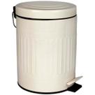 Lixeira Retrô Bege 5L Inox Cozinha Banheiro Escritório Mor Lixeira Retrô Bege 5L Inox Cozinha Banheiro Escritório Mor