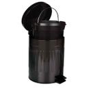 Lixeira Retro Preta 5 Litros 008239 Mor