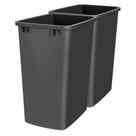Lixeira Rev-A-Shelf de Polímero 35 Quart Preto 2 Unidades
