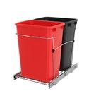 Lixeira Rev-A-Shelf RV-18KD-1618C-S Dupla 35L para Cozinha