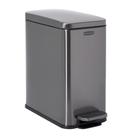 Lixeira Rubbermaid Slim Step-On de Aço Inoxidável - 10L