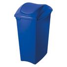 Lixeira Seletiva Azul Res. Papel 40 Litros Tampa Basculante