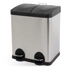 Lixeira Seletiva Dupla Inox Office Healer Simple 2 divisórias de 15L