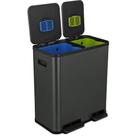 Lixeira SIMPLI-MAGIC 70 L com Duplo Compartimento e Pedal
